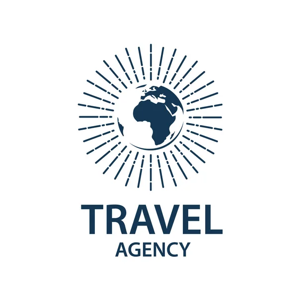 Logo travel earth — Vector de stock