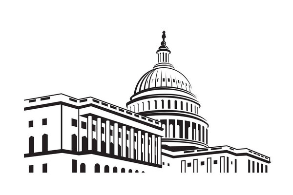 значок здания столицы
