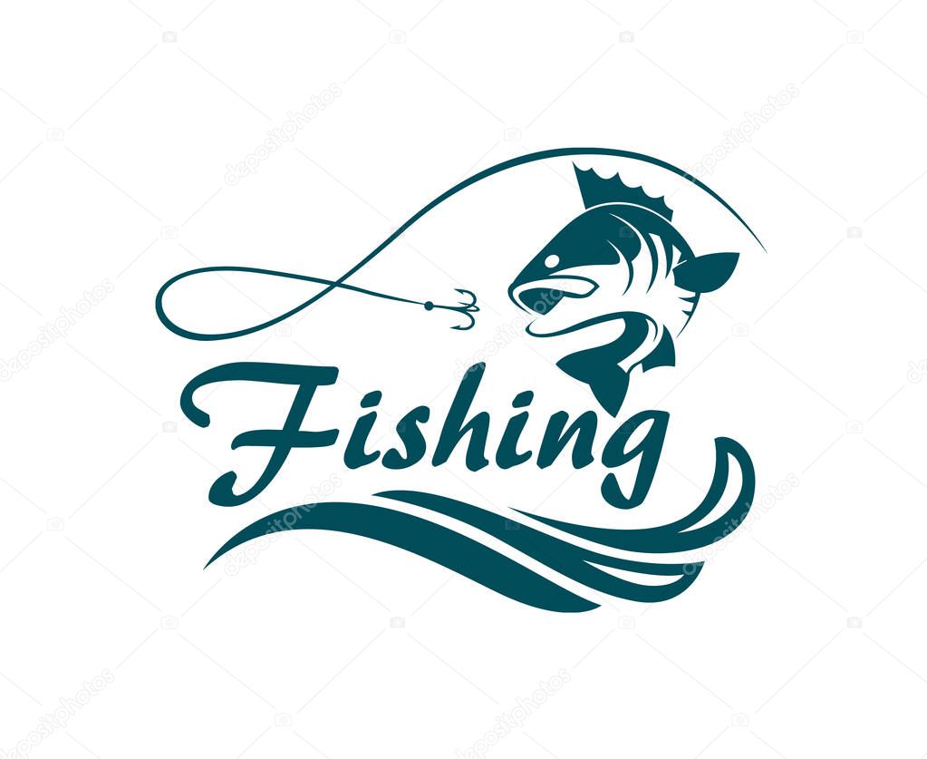 fishing sport emblem