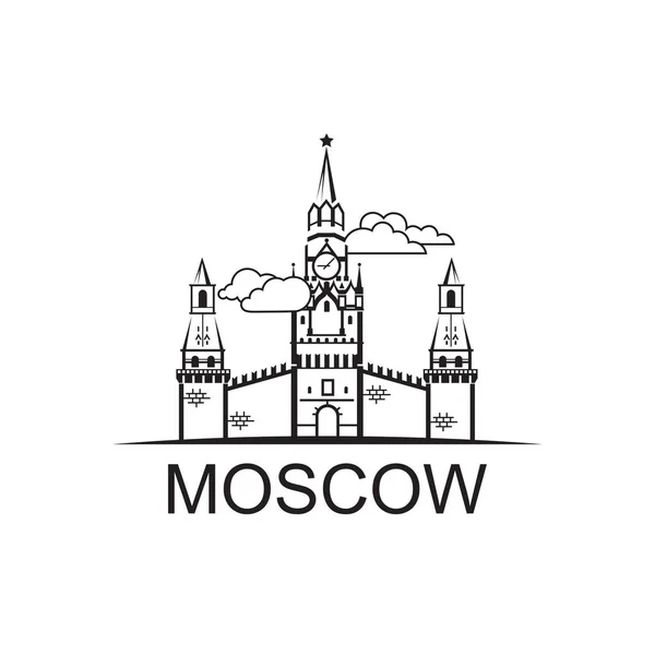 Icona della torre del Cremlino — Vettoriale Stock