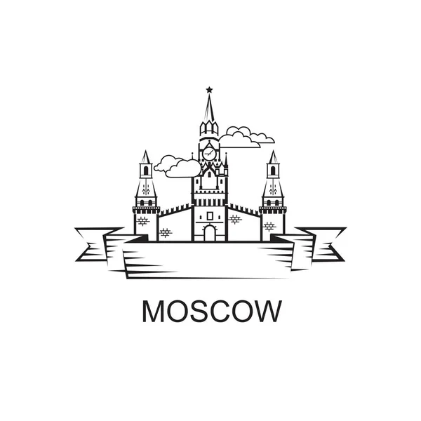 Icono de torre del Kremlin — Archivo Imágenes Vectoriales