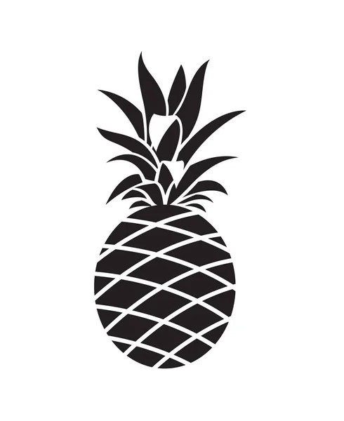 Фруктовое изображение ананаса — стоковый вектор