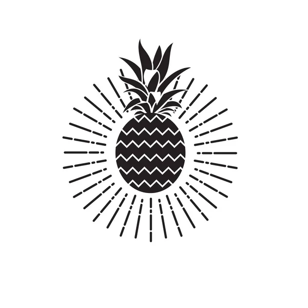 Immagine del frutto dell'ananas — Vettoriale Stock