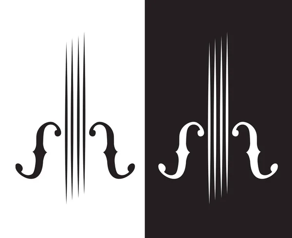 Obrázek housle — Stockový vektor