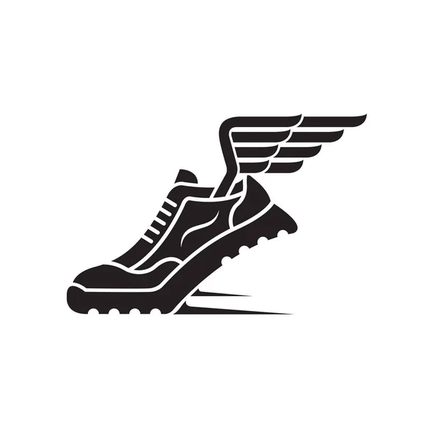 Ícone de sapato esporte — Vetor de Stock