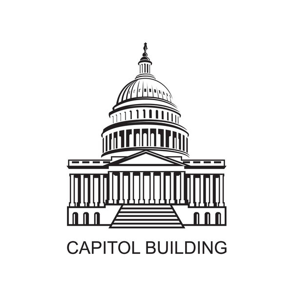 значок здания столицы
