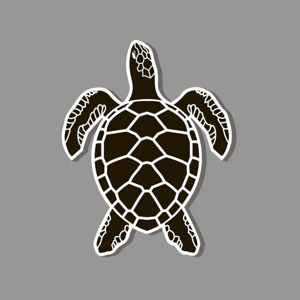 Tortuga marina icono — Vector de stock
