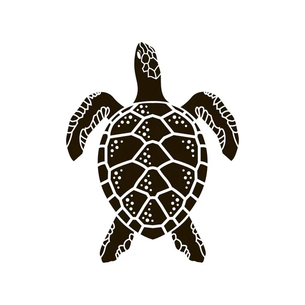 Tortuga marina icono — Vector de stock