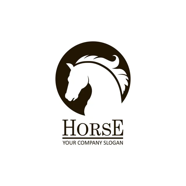 Emblème de la tête de cheval — Image vectorielle