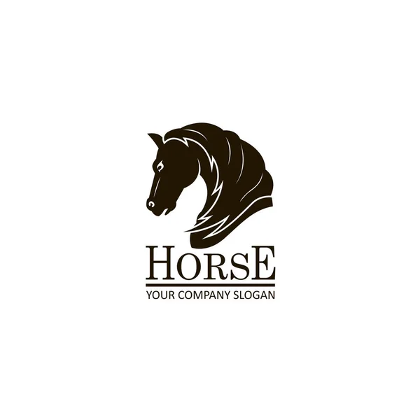 Emblem of horse head — Stock Vector