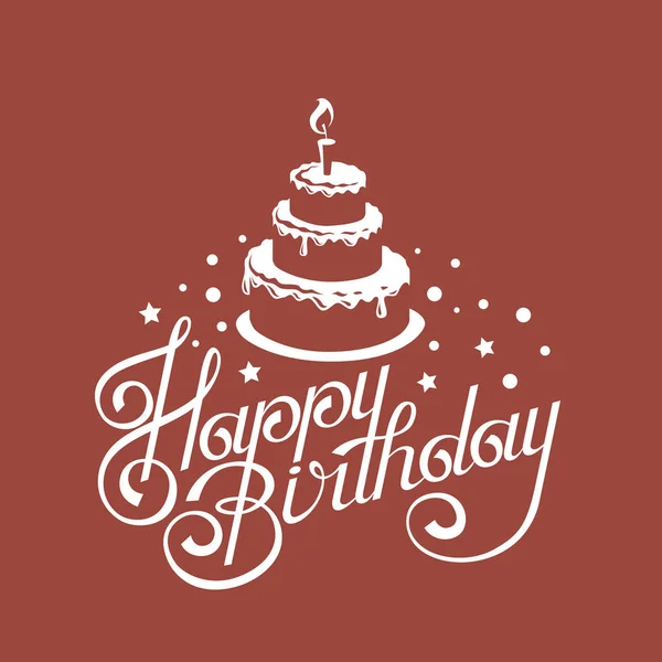 Diseño de tarjeta de cumpleaños — Vector de stock