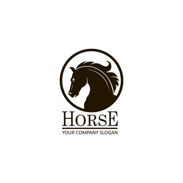 Emblem of horse head — Stock Vector