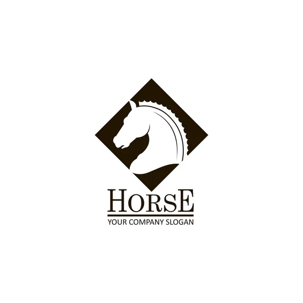 Emblem of horse head — Stock Vector