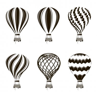 tek renkli sıcak hava balon resimleri toplama