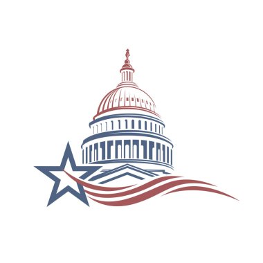 Unated Birleşik Capitol Binası simgesi Washington DC