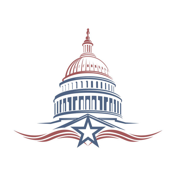 Икона здания Капитолия США в Вашингтоне
