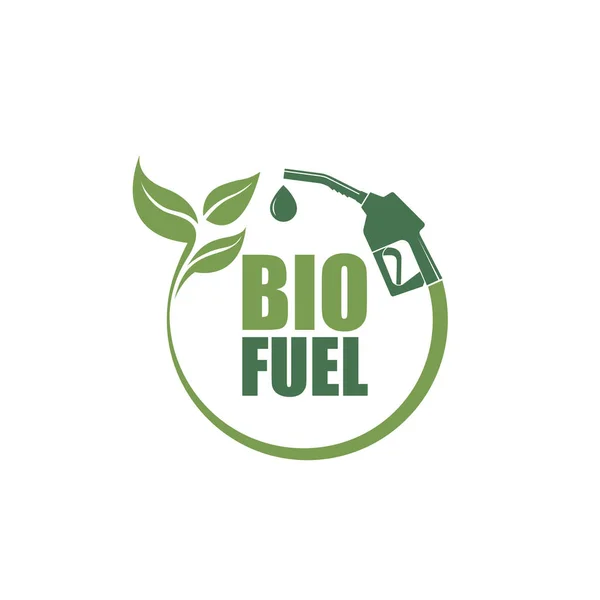 Icona Dell Ugello Pompa Biocarburante Isolato Sfondo Bianco — Vettoriale Stock