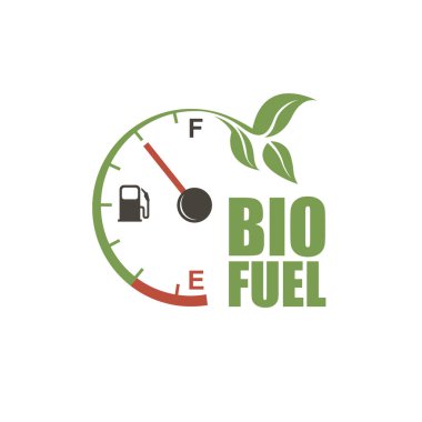 Biyolojik yakıt pompası başlık simgesi beyaz arkaplanda izole