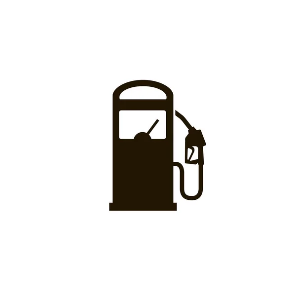Bensin Bränsle Pump Munstycke Affisch Isolerad Vit Bakgrund — Stock vektor
