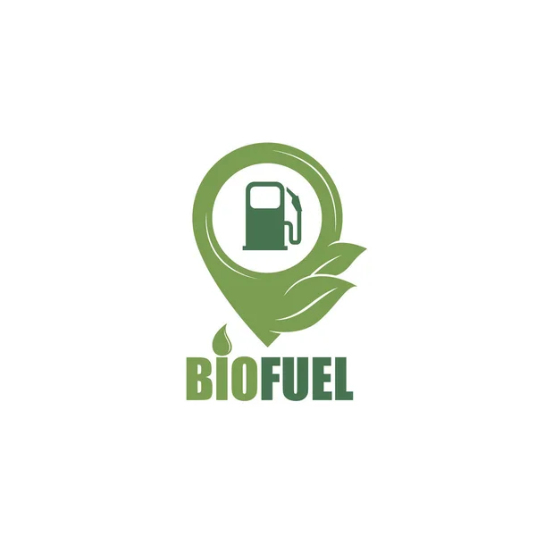 Mapa Ponteiro Bico Bomba Biocombustível Isolado Fundo Branco —  Vetores de Stock