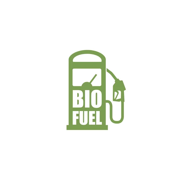 Icono Boquilla Bomba Combustible Bio Aislado Sobre Fondo Blanco — Archivo Imágenes Vectoriales