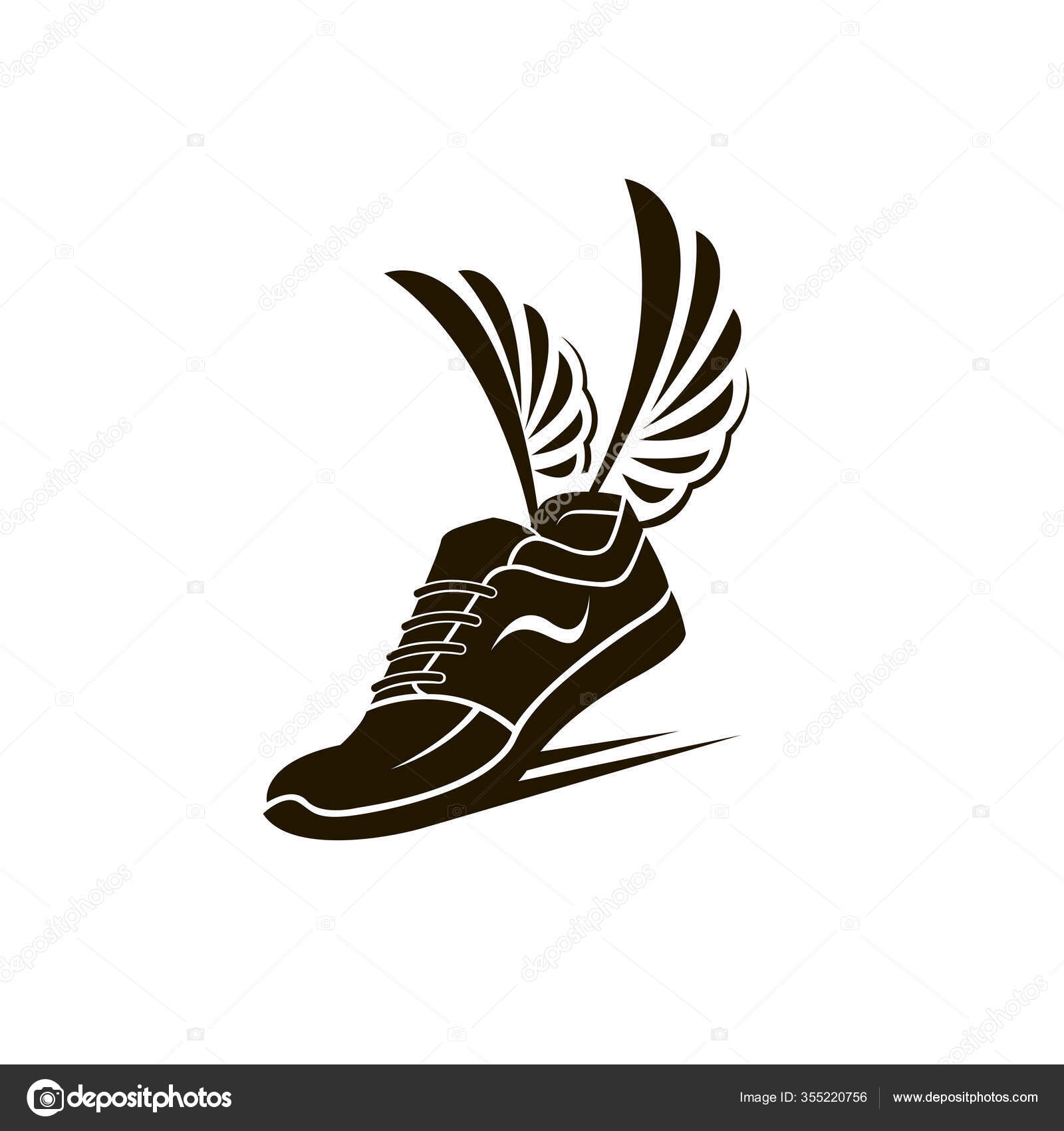 Running Shoe With Wings