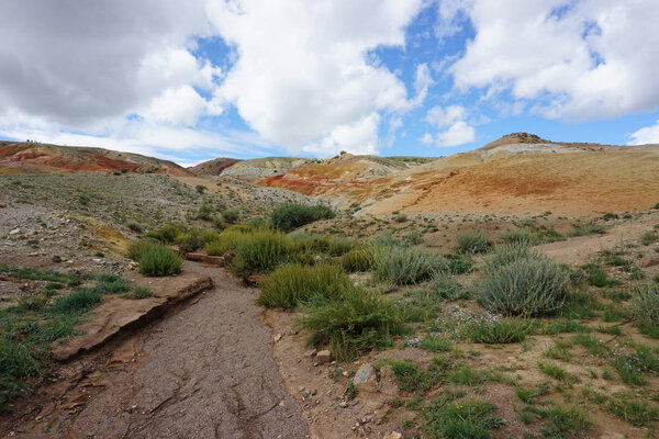 altai, mars, steppe, kurai steppe, mountains, hills, colorful, soil, red, nature, beautiful, stones, travel, rest, desert, land