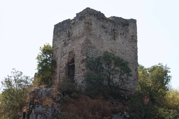 Antigua Fortaleza Una Montaña — Foto de Stock