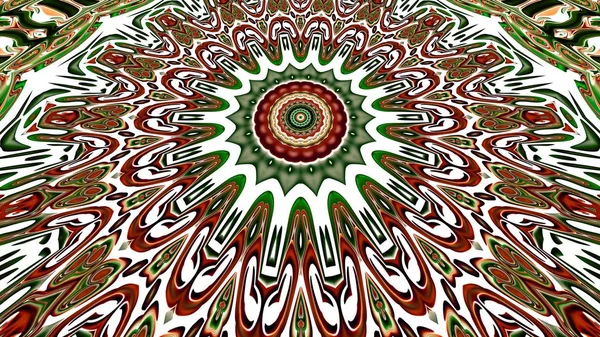 Renkli Mandala Oryantal Yuvarlak Desen Mistik Motif Soyut Egzotik Arka — Stock Photo, Image