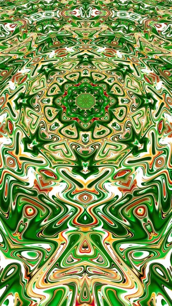 Renkli Mandala Oryantal Yuvarlak Desen Mistik Motif Soyut Egzotik Arka — Stock Photo, Image
