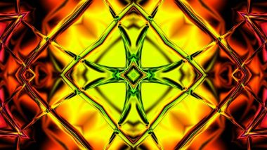 Benzersiz mandala, Oriental yuvarlak desen, mistik motifi, egzotik arka plan. Fantastik fraktal tasarım, geometrik doku parlayan renkli dijital sanat.