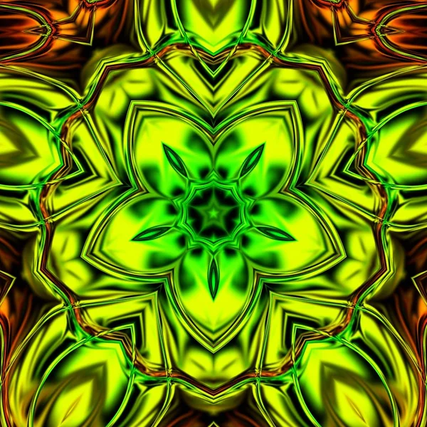 Mandala Único Patrón Redondo Oriental Motivo Místico Fondo Exótico Abstracto —  Fotos de Stock