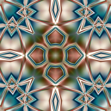 Benzersiz mandala, Oriental yuvarlak desen, mistik motifi, egzotik arka plan. Fantastik fraktal tasarım, geometrik doku parlayan renkli dijital sanat.