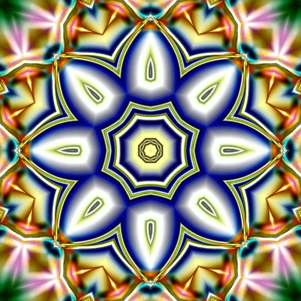 Unieke Mandala Oriental Ronde Patroon Mystieke Motif Abstracte Exotische Achtergrond — Stockfoto