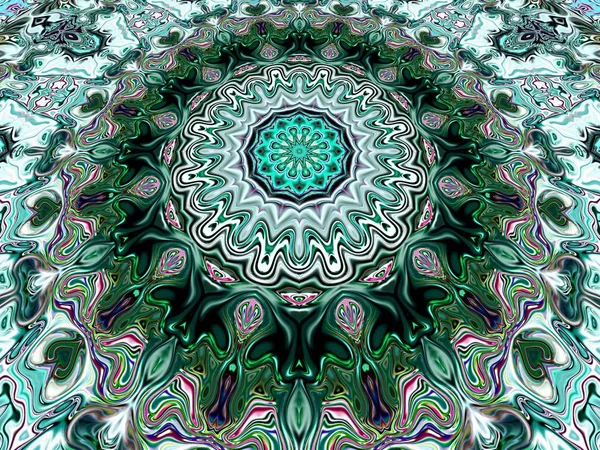 Unikalne Mandalę Oriental Okrągły Wzór Mistyczne Motyw Egzotyczne Tło Fantastyczne — Zdjęcie stockowe