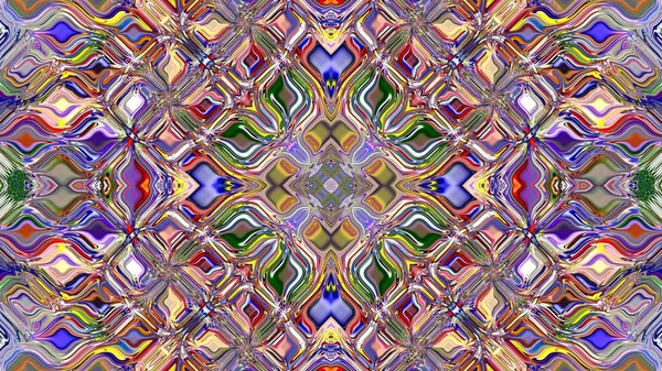 Mandala Único Patrón Redondo Oriental Motivo Místico Fondo Exótico Abstracto —  Fotos de Stock