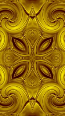 Benzersiz mandala, Oriental yuvarlak desen, mistik motifi, egzotik arka plan. Fantastik fraktal tasarım, geometrik doku parlayan renkli dijital sanat.