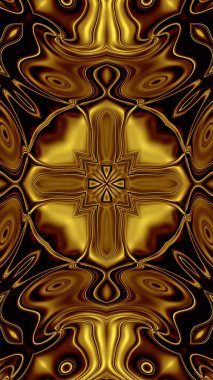 Benzersiz mandala, Oriental yuvarlak desen, mistik motifi, egzotik arka plan. Fantastik fraktal tasarım, geometrik doku parlayan renkli dijital sanat.