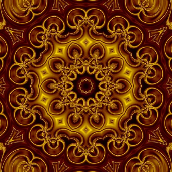 Mandala Original Padrão Redondo Oriental Motivo Místico Fundo Exótico Abstrato — Fotografia de Stock