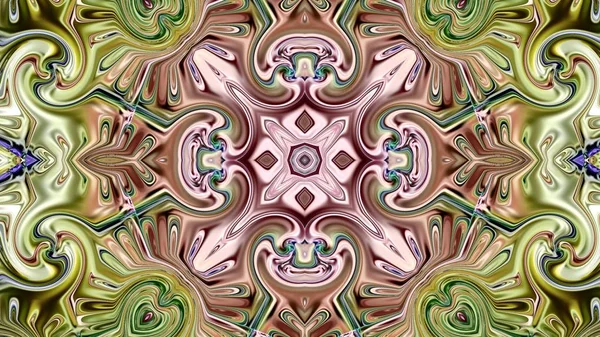 Unieke Mandala Oriental Ronde Patroon Mystieke Motif Abstracte Exotische Achtergrond — Stockfoto