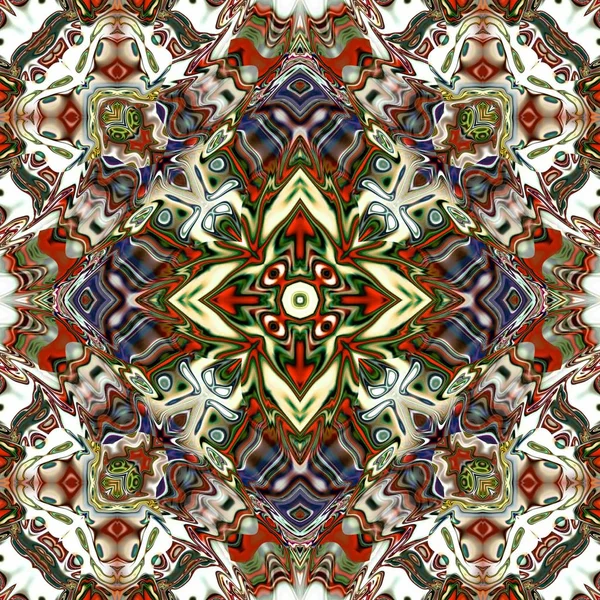 Unieke Mandala Oriental Ronde Patroon Mystieke Motif Abstracte Exotische Achtergrond — Stockfoto