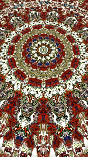 Mandala Único Patrón Redondo Oriental Motivo Místico Fondo Exótico Abstracto —  Fotos de Stock