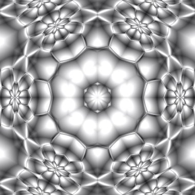 Benzersiz mandala, Oriental yuvarlak desen, mistik motifi, egzotik arka plan. Fantastik fraktal tasarım, geometrik doku parlayan renkli dijital sanat.