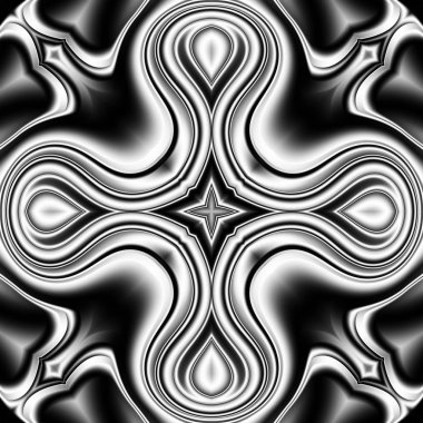 Benzersiz mandala, Oriental yuvarlak desen, mistik motifi, egzotik arka plan. Fantastik fraktal tasarım, geometrik doku parlayan renkli dijital sanat.