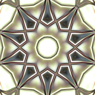 Benzersiz mandala, Oriental yuvarlak desen, mistik motifi, egzotik arka plan. Fantastik fraktal tasarım, geometrik doku parlayan renkli dijital sanat.