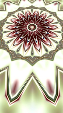 Benzersiz mandala, Oriental yuvarlak desen, mistik motifi, egzotik arka plan. Fantastik fraktal tasarım, geometrik doku parlayan renkli dijital sanat.