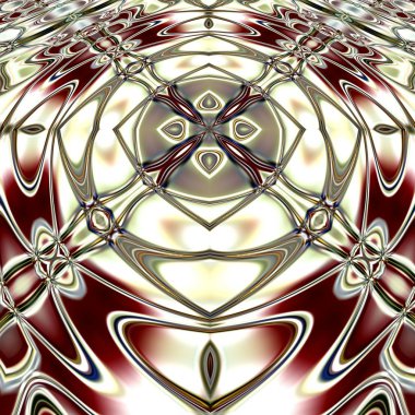 Benzersiz mandala, Oriental yuvarlak desen, mistik motifi, egzotik arka plan. Fantastik fraktal tasarım, geometrik doku parlayan renkli dijital sanat.