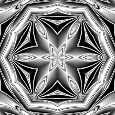 Benzersiz mandala, Oriental yuvarlak desen, mistik motifi, egzotik arka plan. Fantastik fraktal tasarım, geometrik doku parlayan renkli dijital sanat.