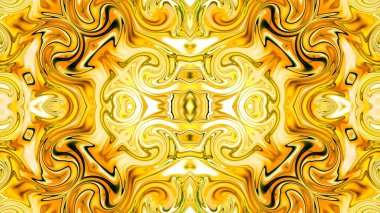 Benzersiz mandala, Oriental yuvarlak desen, mistik motifi, egzotik arka plan. Fantastik fraktal tasarım, geometrik doku parlayan renkli dijital sanat.