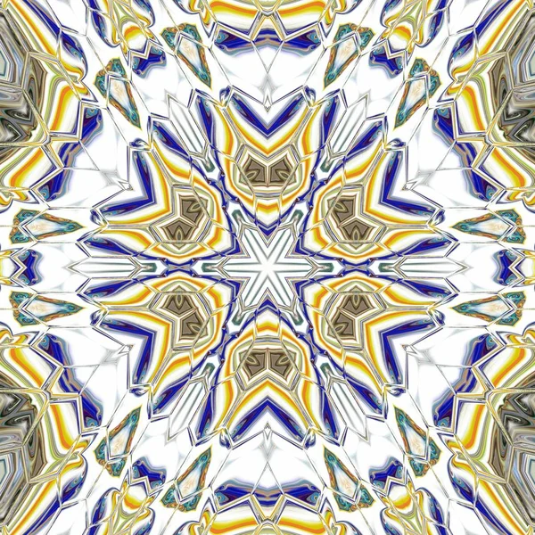 Mandala Único Patrón Redondo Oriental Motivo Místico Fondo Exótico Abstracto —  Fotos de Stock